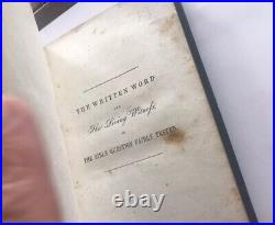 Antique religious book Catholic Protestant EARLY 1800s Bible CHRISTIAN 1844 Rare