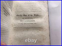 Antique religious book Catholic Protestant EARLY 1800s Bible CHRISTIAN 1844 Rare