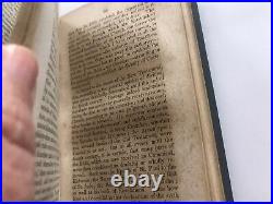 Antique religious book Catholic Protestant EARLY 1800s Bible CHRISTIAN 1844 Rare