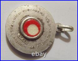 Antique religious catholic Saint Anthony relic touched tongue pendant 54878
