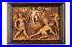 Antique-religious-chalkware-plaque-bas-relief-Ressurection-christ-wood-frame-01-ymv