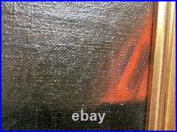 Antique religious painting Christ Jesus Holy Face 20th Century