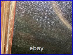 Antique religious painting Christ Jesus Holy Face 20th Century