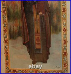 Antique religious print Saint John of Rila