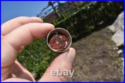 Antique religious wood carved relic holder saint rita Wax seal