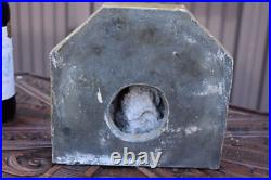 Antique rococo chalk Religious church console omega Salvator christ symbols