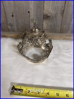 Antique silver crown for religious statue style As Is Needs Repair