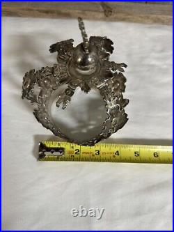 Antique silver crown for religious statue style As Is Needs Repair