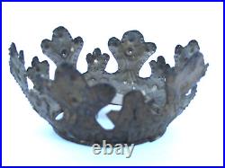 Antique small Brass Santo's Corona / Crown Spanish 19th c