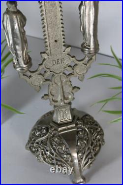 Antique spelter crucifix 4 evangelists symbols religious