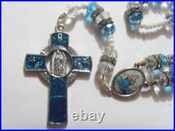 Antique unusual scarce catholic religious handmade Faith Celtic rosary 52010 Antique unusual scarce catholic religious handmade Faith Celtic rosary 52010