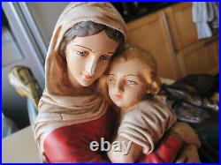Antiques plaster religious statuette