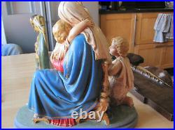 Antiques plaster religious statuette