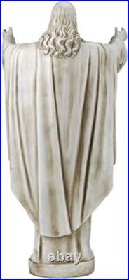 Artisan-Finished Sacred Heart Jesus Sculpture Timeless Religious Icon