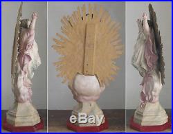 Ascension of Jesus Infant Jesus Glass Eye 25.5 inch Statue Religious Antique