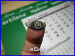 Authentic Spanish Medieval Knight Templar Cross Ring Religious Crusaders 11-12th