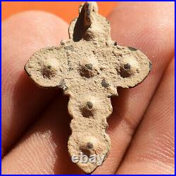 Awesome 17th Century Crucifix Cross Antique Spanish Religious Charm Found