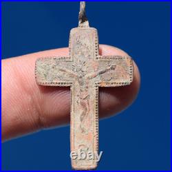 Awesome Pectoral 18th Century Crucifix Cross Antique Mater Dei Latin Inscription