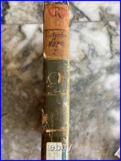 BAROQUE BOOK ANTIQUE Religious Instruction 1799 Signed Franz Weinkauff French