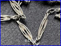 Beautiful Antique Sterling Silver Religious Necklace Immaculate conception