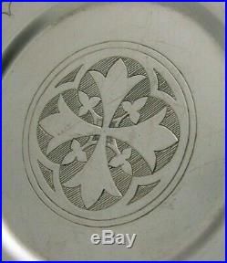 Beautiful Victorian Sterling Silver Holy Communion Paten 1891 Religious Antique