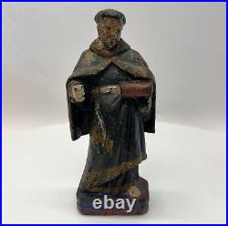 Beautiful antique religious statue in wood 18th century or older