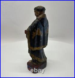 Beautiful antique religious statue in wood 18th century or older