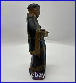 Beautiful antique religious statue in wood 18th century or older