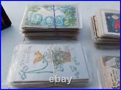 Big Lot Antique Christmas Religious Vintage 1900's Postcards New York New Jersey