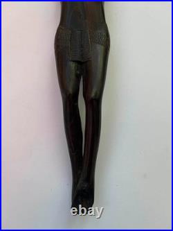 C. 1950. AFRICAN OLD MASTER JESUS CHRIST WITH A CROWN OF THORNS. ANTIQUE. 30 cm