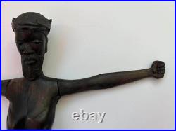 C. 1950. AFRICAN OLD MASTER JESUS CHRIST WITH A CROWN OF THORNS. ANTIQUE. 30 cm