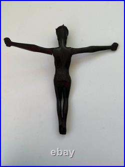 C. 1950. AFRICAN OLD MASTER JESUS CHRIST WITH A CROWN OF THORNS. ANTIQUE. 30 cm