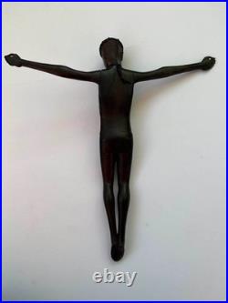 C. 1950. African Old Master Jesus Christ With A Crown Of Thorns. Antique. 30.5