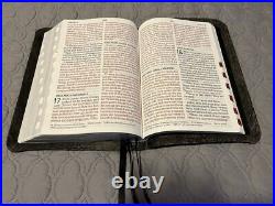 CSB Super Giant Print (16pt) Reference Bible Antique Goatskin Leather Rebind
