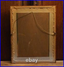Couple Antique Religious Framed Lithographs the Sacred Heart of Jesus and Mary