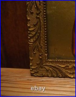 Couple Antique Religious Framed Lithographs the Sacred Heart of Jesus and Mary