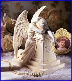 Elegant Angel of Grief Desktop Statue A Touching Tribute for Any Space