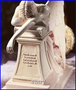 Elegant Angel of Grief Desktop Statue A Touching Tribute for Any Space