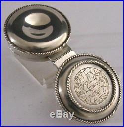 English Solid Silver Pyx Holy Communion Wafer Box 1929 Religious Antique