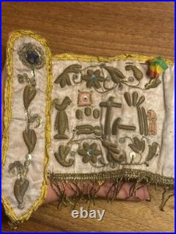 Ex Voto Instruments Of The Passion Religious Embroidery 19th Century