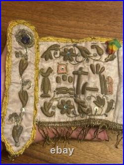 Ex Voto Instruments Of The Passion Religious Embroidery 19th Century