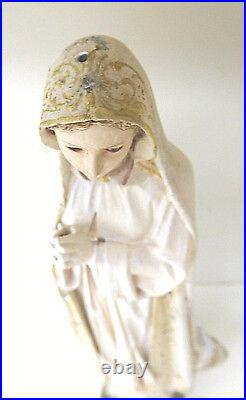 Exquisite Madonna Virgin Mary Fatima Statue Religious Glass Eyes Miraculous