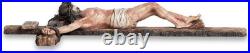 Extra-Large 20.75 Catholic Crucifix Wall Cross Hand-Painted Realism