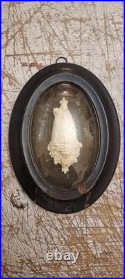 Extremelly rare Antique French meerschaum frame reliquary religious devotion