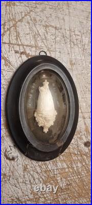 Extremelly rare Antique French meerschaum frame reliquary religious devotion