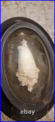 Extremelly rare Antique French meerschaum frame reliquary religious devotion