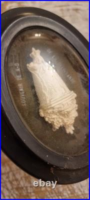 Extremelly rare Antique French meerschaum frame reliquary religious devotion