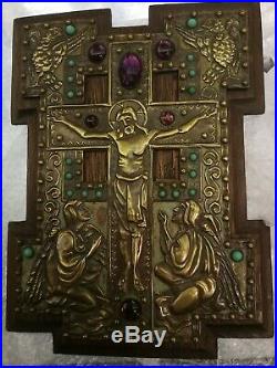 Fabulous Original Art Nouveau, French, Religious Plaque