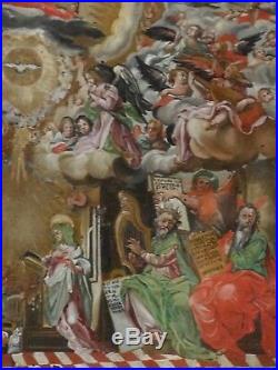 Fine 17th Century Italian Old Master The Annunciation Antique Oil Painting