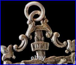 Fine Antique 19Th Century Silver Calvary Virgin Mary Jesus Pendant C 1875
